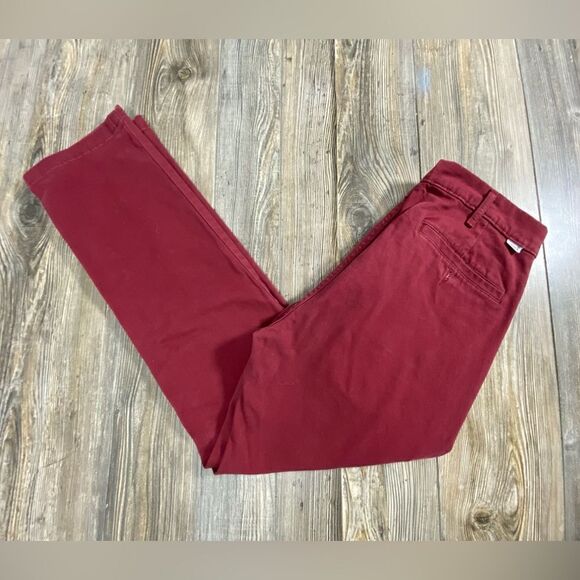 Levis Strauss Two Horse Brand Mens Pants Size 32 X 29 Red Straight Leg EUC - Picture 1 of 10
